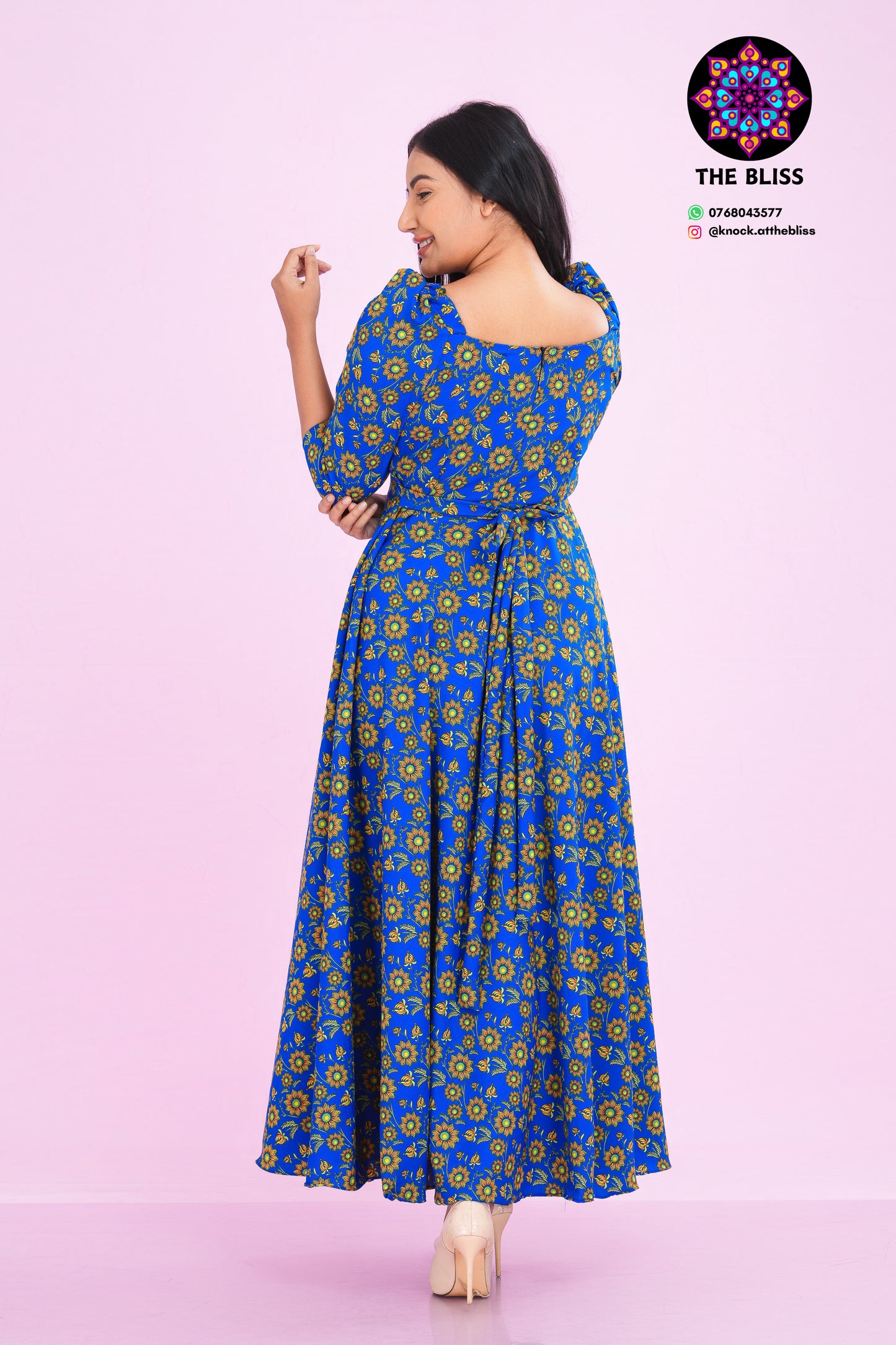 Joanna Puff Sleeve Maxi Dress