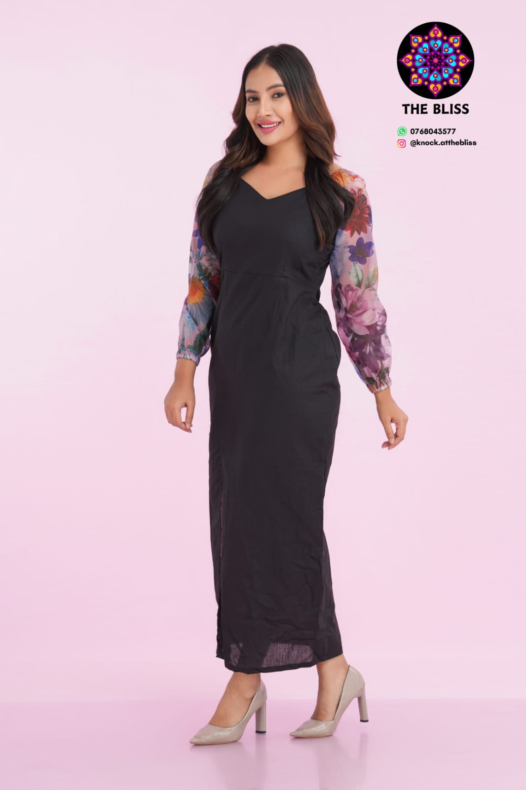 Long sleeve maxi dress