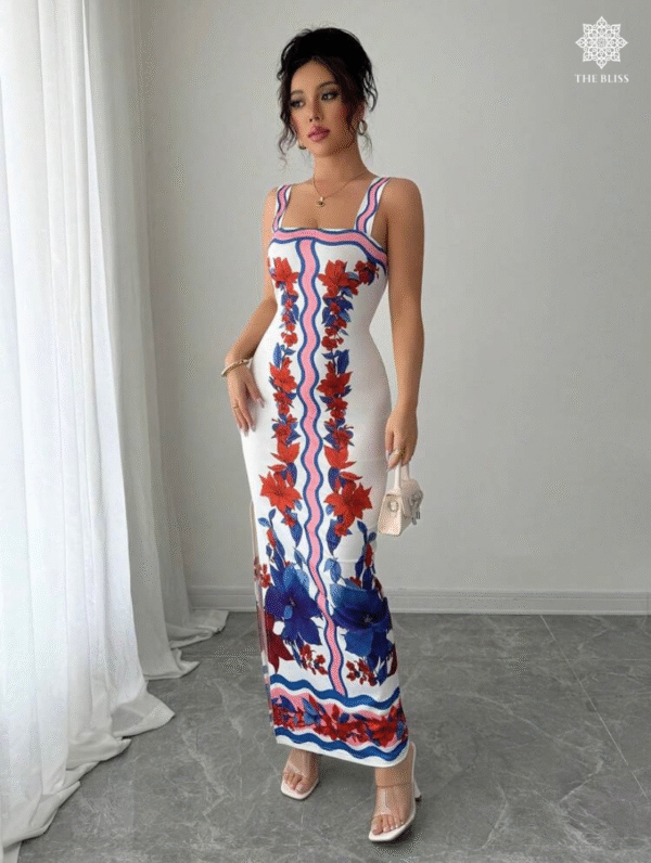 Calvaya Knitted Floral Dress