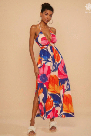 Travachic Halter Floral Dress