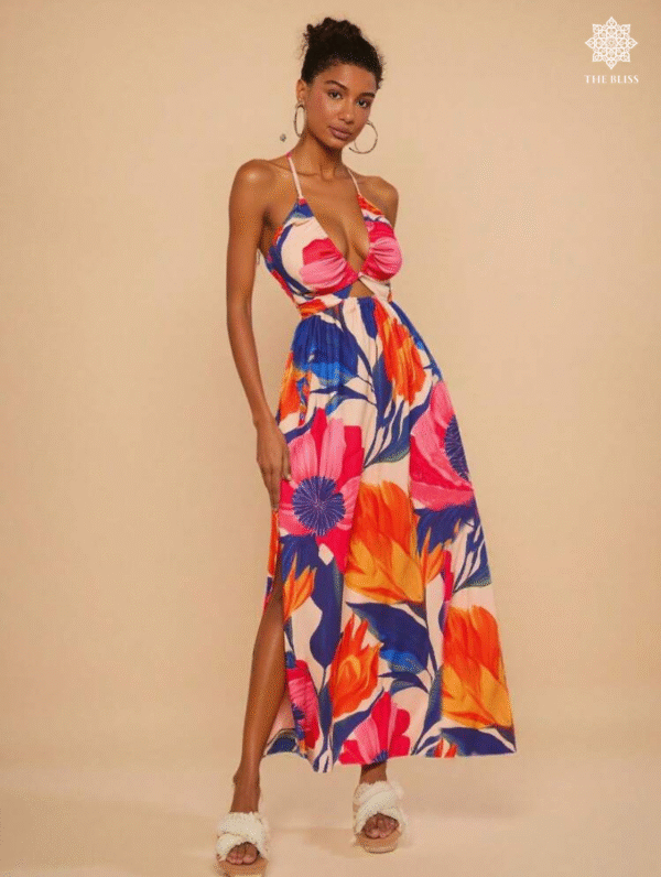 Travachic Halter Floral Dress