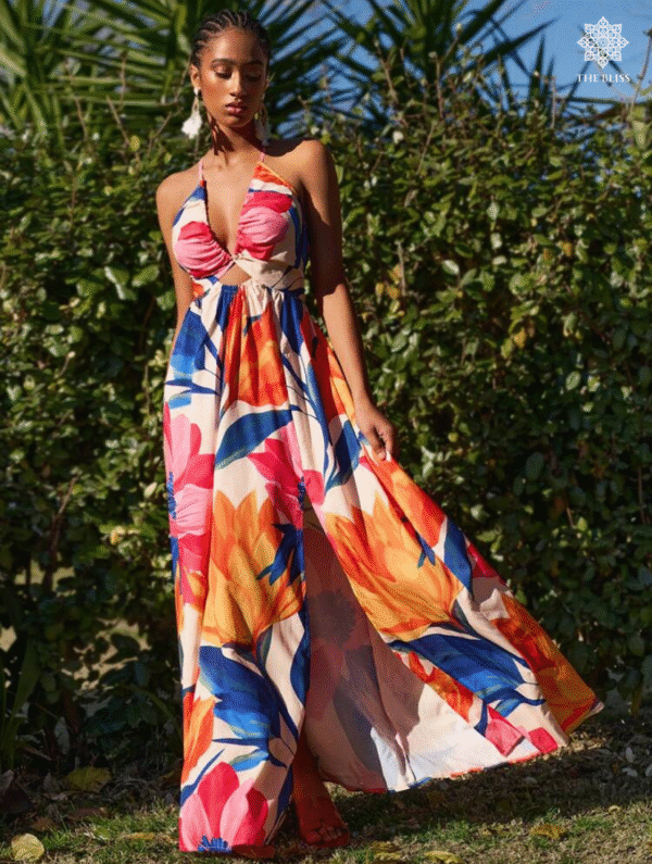 Travachic Halter Floral Dress - Image 2