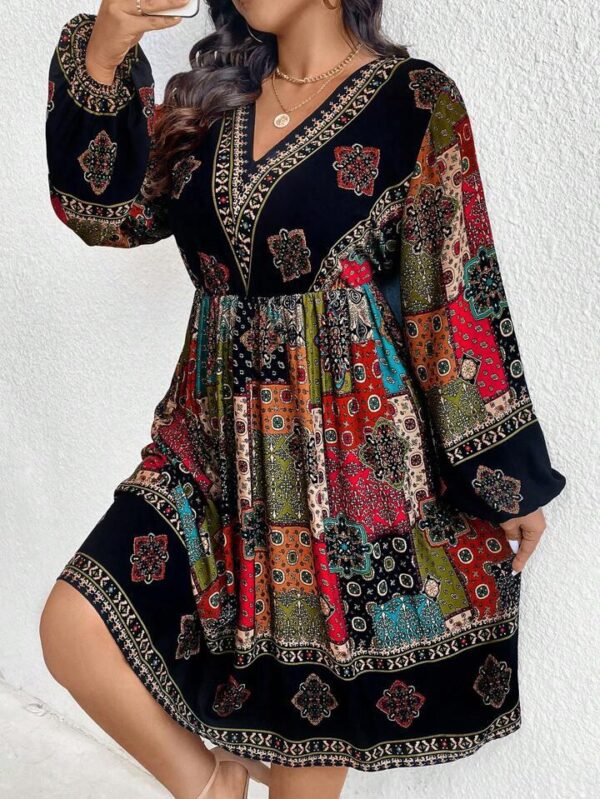 Kennedy V-Neck Mini Dress - Image 4