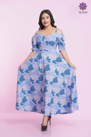 Luna Blue Maxi Dress