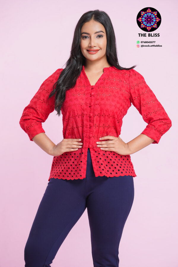 Crimson Charm Top - Image 3