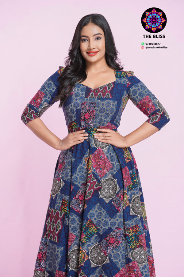 Indigo Bloom Maxi Dress - Image 3