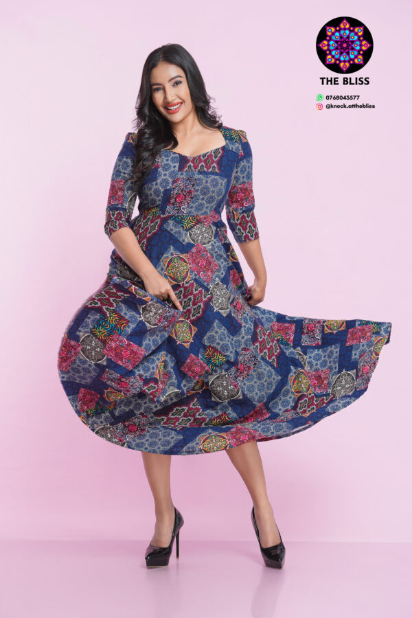 Indigo Bloom Maxi Dress - Image 2