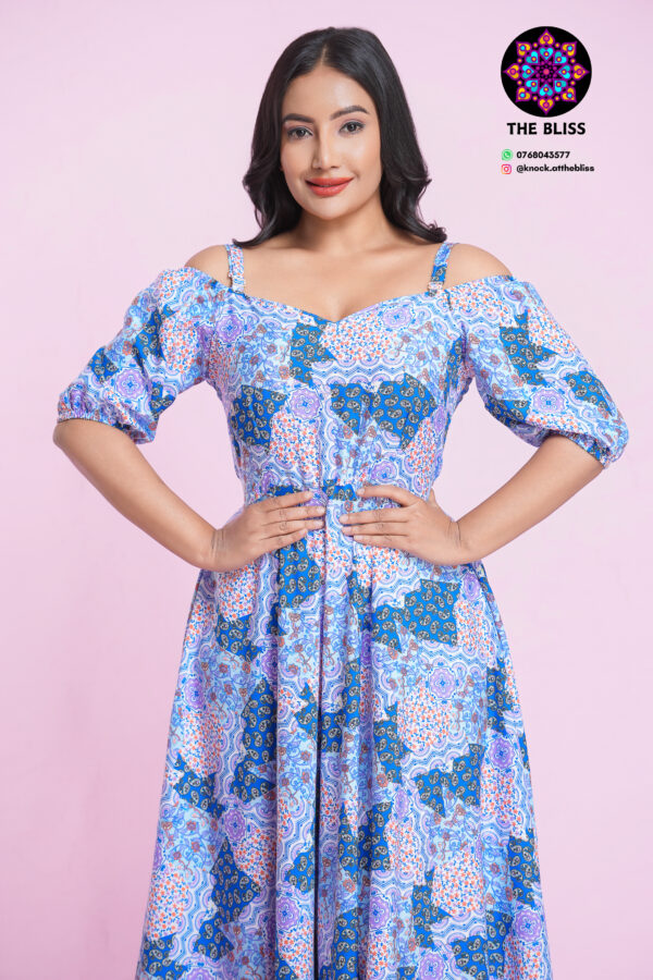 Luna Blue Maxi Dress - Image 3