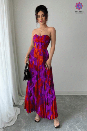 Elenzga Pleated Dress