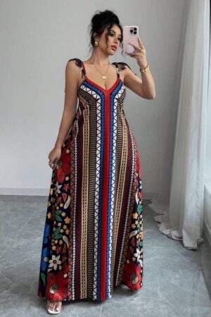 Tribal Bloom Maxi Dress