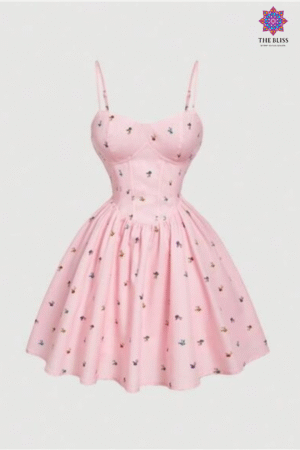 Spring Ditsy Mini Dress