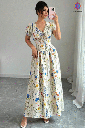 Elenzga Elegant Puffed Dress