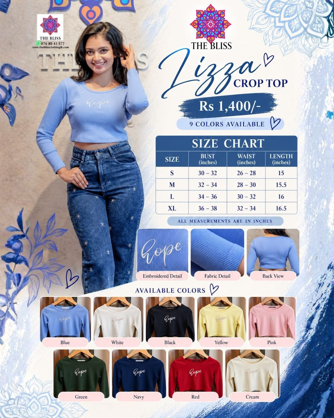 Lizza Crop Top
