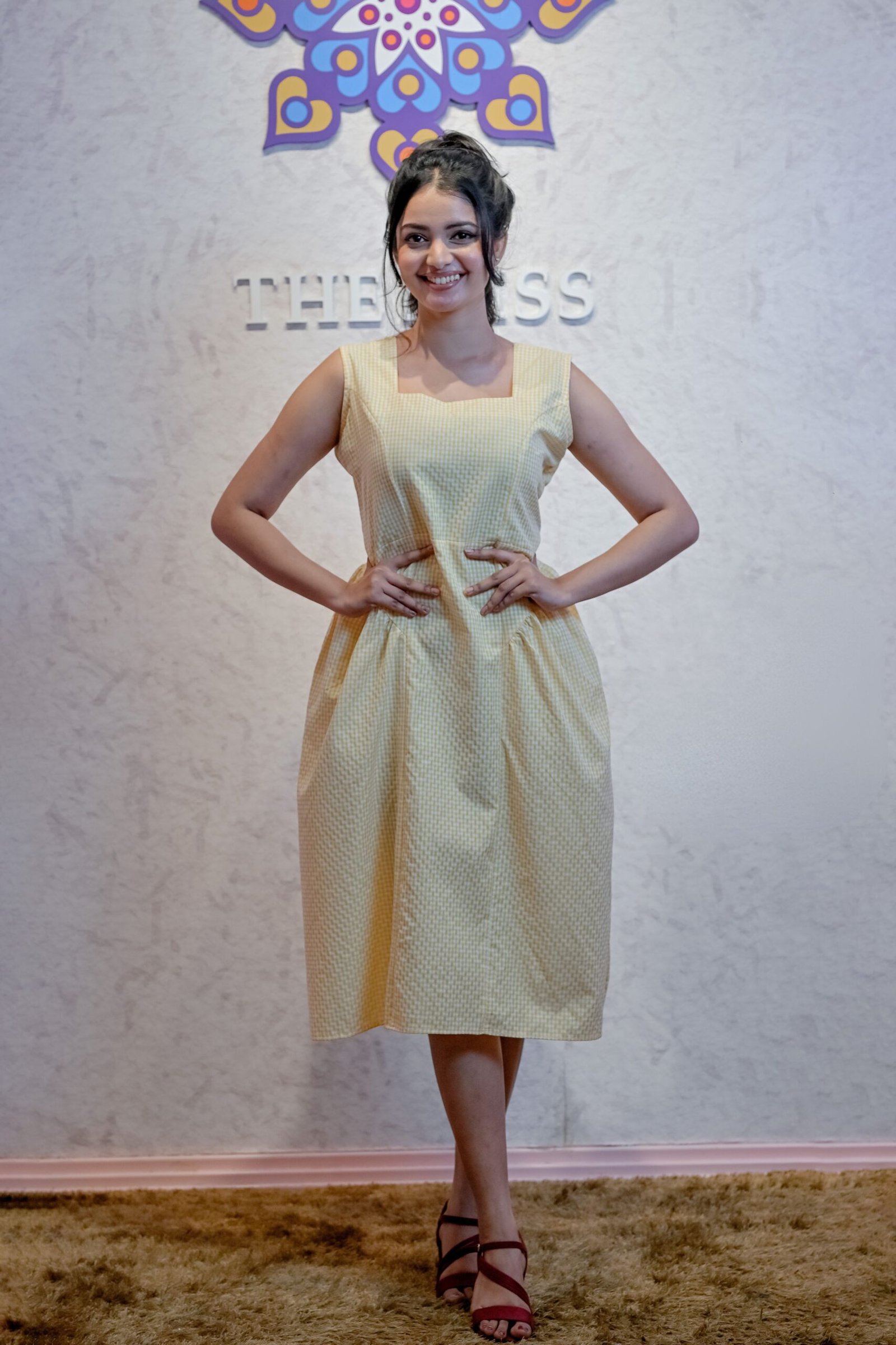 Naomi Checked Dress1