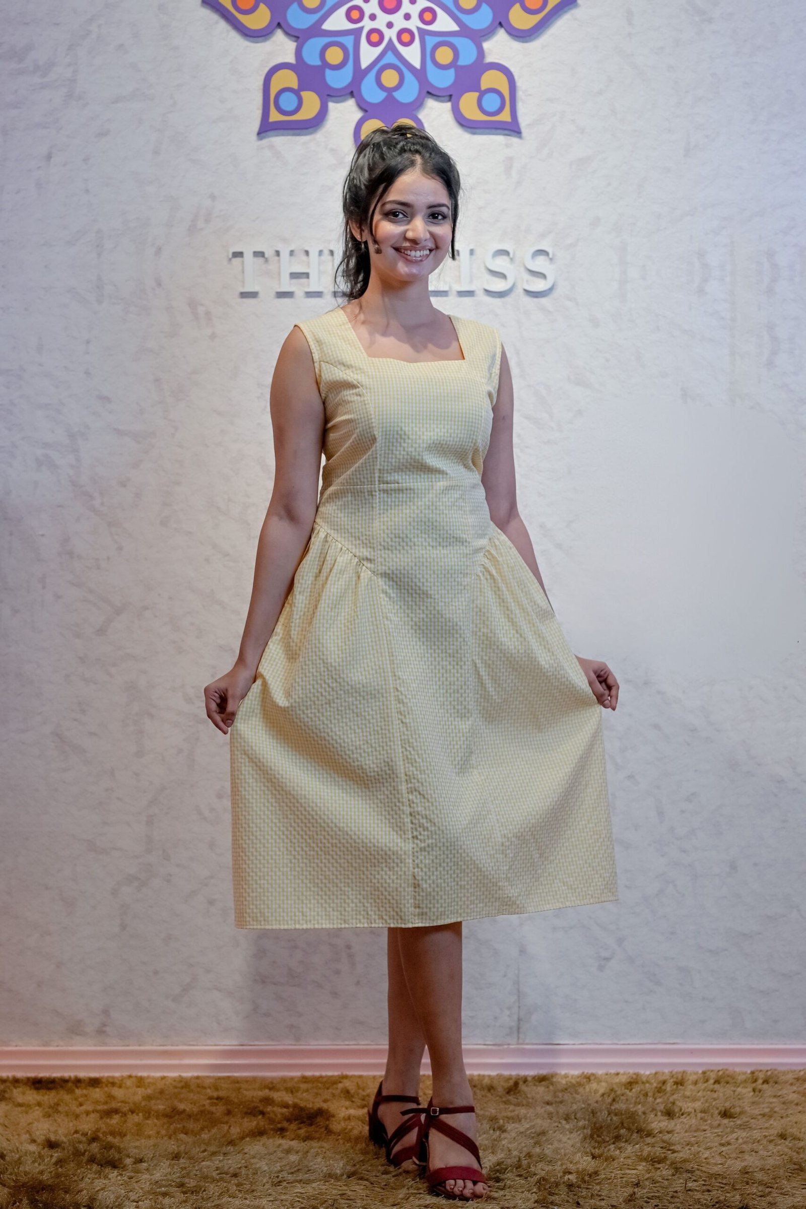 Naomi Checked Dress2