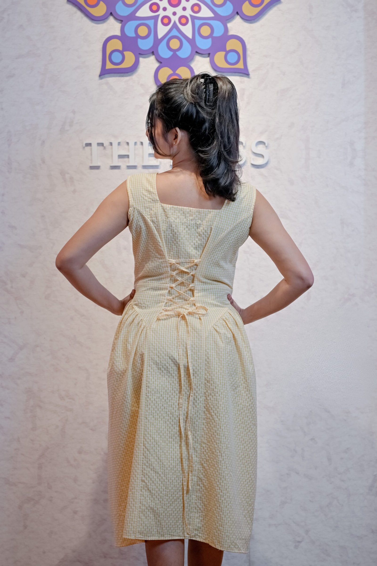 Naomi Checked Dress5